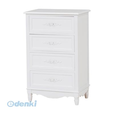 MCH-8190-WH 直送 代引不可・他メーカー同梱不可 チェストMCH8190WH ホワイト たんす リビング収納 木製 アンティーク風