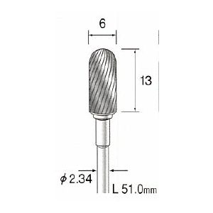 (LINEクーポン有)ミニター MINITOR BC1561 超硬カッター スパイラルカット φ６ BC-1561
