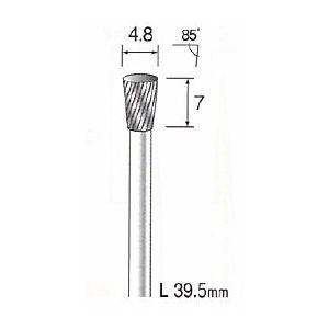 (LINEクーポン有)ミニター MINITOR BC2203 超硬カッター クロスカット φ４．８ BC-2203 スパイラルカット スチールカッター ミニモ Minimo