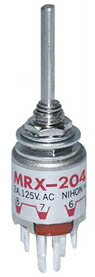 (LINEクーポン有)日本開閉器 NKK MRX-204 ロータリスイッチシャフトタイプ 10個セット MRX204 12,666円