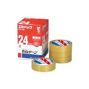 直送・代引不可 （まとめ）ニチバン セロテープ Lパック LP-24 24mm×35m 6巻【×2セット】 別商品の同時注文不可