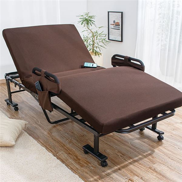 収納式 電動リクライニングベッド 折りたたみベッド 介護 シングル タンスのゲン 介護ベッド 電動ベッド 折りたたみ リクライニング