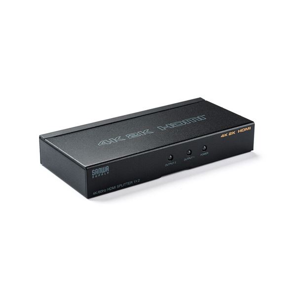 直送・代引不可 サンワダイレクトHDMI分配器(1入力2出力 4K/60Hz対応 HDR非対応 HDMIスプリッター) 400-VGA0131個 別商品の同時注文不可