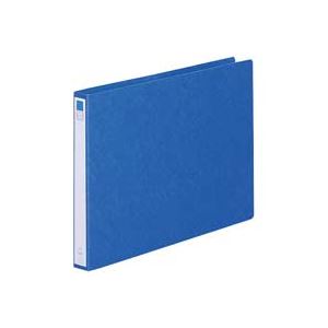 直送・代引不可 (業務用5セット) LIHITLAB ツイストリング式ファイル 【A3/2穴】 ヨコ型 F835UN-5 藍 別商品の同時注文不可