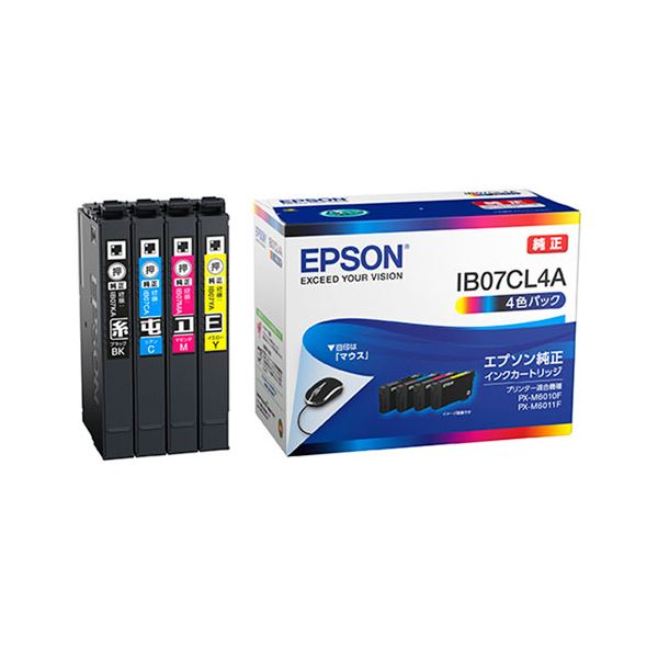 楽天市場】EPSON IB07CL4A [純正プリンターインク (標準容量) 4色