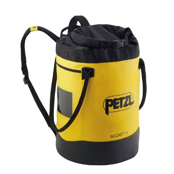 直送・代引不可 PETZL ぺツル 自立型小型バック バックパック バケット 45L イエロー S001AA02 別商品の同時注文不可