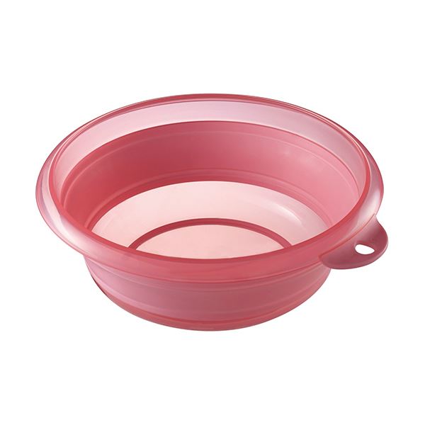 直送・代引不可 （まとめ） 伊勢藤 折りたためる ソフト湯おけ2.5L ピンク I-522P 1個 【×10セット】 別商品の同時注文不可 9,050円