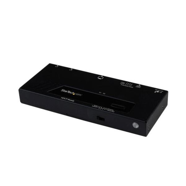 直送・代引不可 StarTech.com 2入力1出力対応 HDMIディスプレイ切替器セレクター ブラック VS221HDQ 1台 別商品の同時注文不可