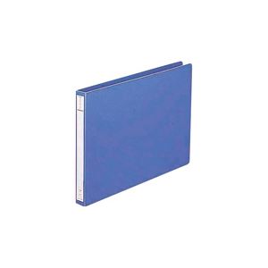 直送・代引不可 (業務用10セット) LIHITLAB パンチレスファイル/Z式ファイル 【A4/ヨコ型】 F-371 藍 別商品の同時注文不可