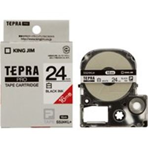直送・代引不可 キングジム テプラ PROテープ/ラベルライター用テープ 【24mm】 20個入り ロングタイプ SS24KL ホワイト(白) 別商品の同時注文不可|測定器・工具のイーデンキ