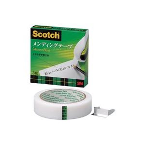 直送・代引不可 （まとめ）スリーエム 3M メンディングテープ 810-3-24 24mm×50m【×5セット】 別商品の同時注文不可