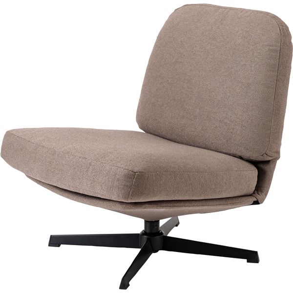 直送・代引不可 ラウンジチェア グレージュ （約W64&times;D82&times;H75&times;SH38cm） 組立式 別商品の同時注文不可｜測定器・工具のイーデンキ
