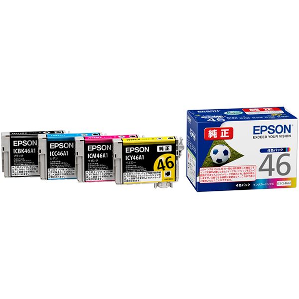 直送・代引不可 （まとめ） EPSON エプソン IC4CL46A1 インクカートリッジ 4Cパック（純正品） 【×3セット】 別商品の同時注文不可