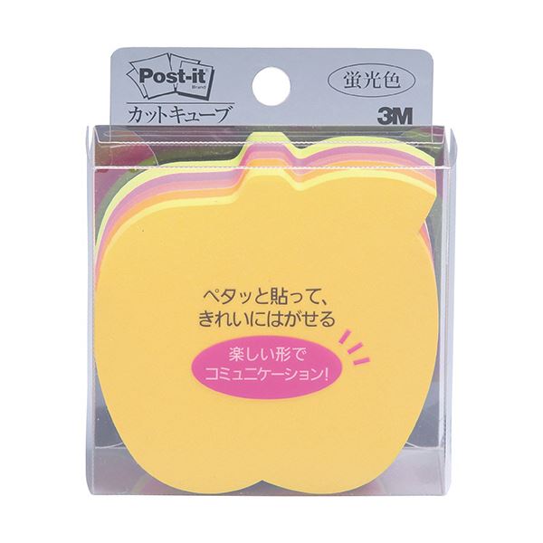 直送・代引不可 3M ポスト・イット カットキューブアップル 蛍光カラー5色 CC-36 1セット(5冊) 別商品の同時注文不可 5,012円