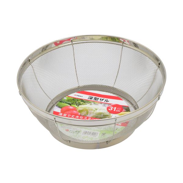 直送・代引不可 （まとめ） 高儀 深型ザル31cm 1個 【×3セット】 別商品の同時注文不可