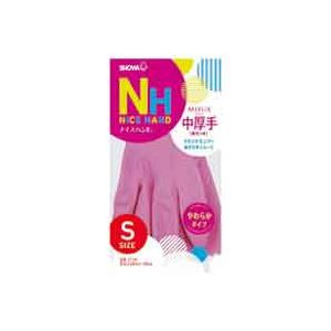 直送・代引不可 （まとめ）ショーワ ナイスハンドミュー中厚手 S ピンク 10双【×2セット】 別商品の同時注文不可