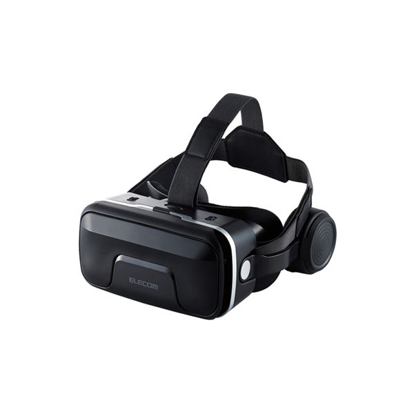直送・代引不可 エレコムヘッドホン一体型VRゴーグル ブラック VRG-EH03BK 1個 別商品の同時注文不可