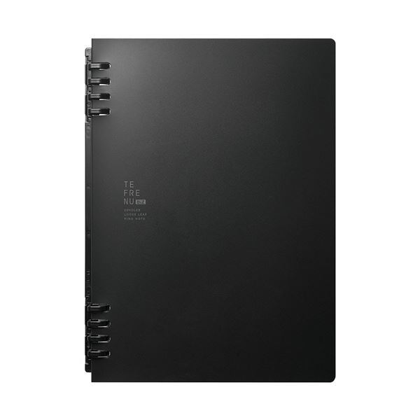 直送・代引不可 （まとめ） キングジムリングノート テフレーヌ ビズ A5タテ 黒 9854TEB-BK 1冊 【×5セット】 別商品の同時注文不可