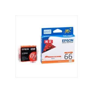 直送・代引不可(業務用4セット) EPSON エプソン インクカートリッジ 純正 【ICOR66】 オレンジ別商品の同時注文不可