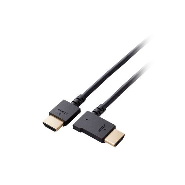 直送・代引不可 【3個セット】 エレコム HIGH SPEED HDMIケーブル（L字コネクター／左向き） CAC-HD14EYL20BKX3 別商品の同時注文不可