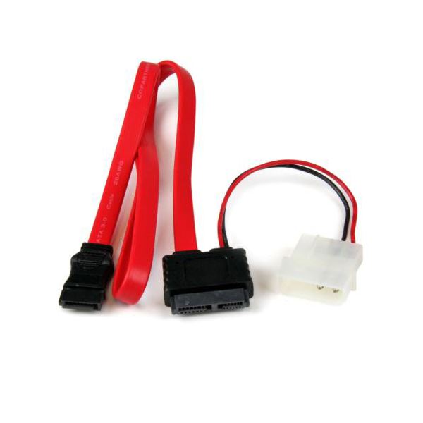 直送・代引不可 （まとめ） StarTech.com Slimline SATA-シリアルATA変換ケーブル 91cm SLSATAF36 1本 【×3セット】 別商品の同時注文不可