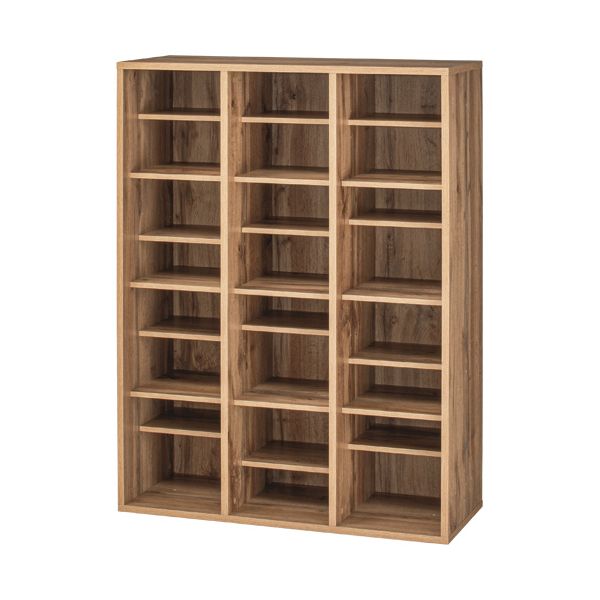直送・代引不可 YAMAZEN シューズキャビネット 3列4段 12人用 オーク木目 CSCN-1185（OAK3D） 1台 組立式 別商品の同時注文不可