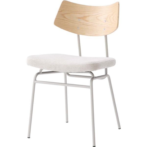 直送・代引不可 チェア ベージュ （約W46×D53.5×H78.5×SH47cm） 組立式 別商品の同時注文不可