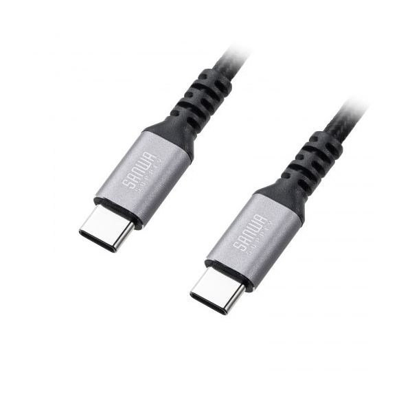 直送・代引不可 【3本セット】 サンワサプライ USB 2.0 Type-Cケーブル C-C ストレート 60W 1m KU-CCP6010TKX3 別商品の同時注文不可