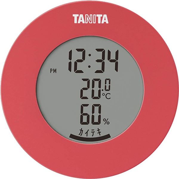 直送・代引不可 【3個セット】 タニタ デジタル 温湿度計 ピンク TT-585 別商品の同時注文不可