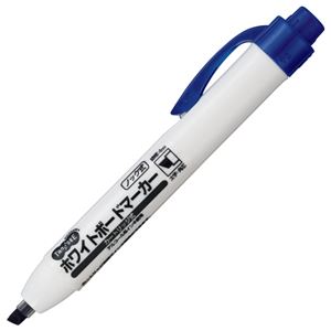 直送・代引不可（まとめ） TANOSEE ノック式ホワイトボードマーカー カートリッジタイプ 角芯 青 1本 【×40セット】別商品の同時注文不可