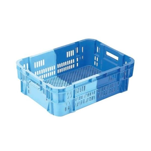 直送・代引不可 【5個セット】 業務用コンテナボックス/食品用コンテナー 【NF-M40】 ダークブルー/ブルー 材質:PP【代引不可】 別商品の同時注文不可|測定器・工具のイーデンキ
