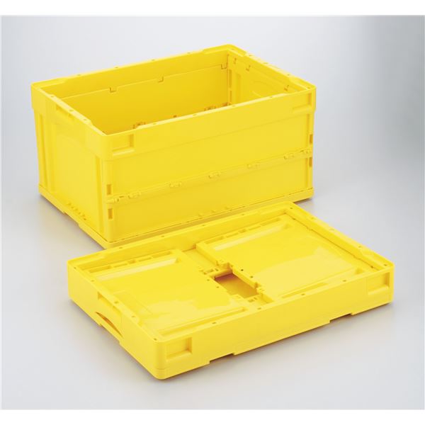 直送・代引不可 折りたたみコンテナ/オリコン 【40L/イエロー】 CB-S41NR 岐阜プラスチック工業【代引不可】 別商品の同時注文不可