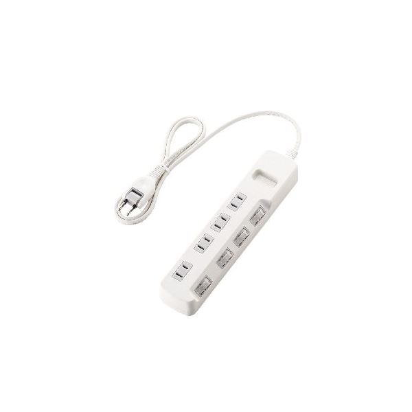 直送・代引不可 (まとめ)エレコム 個別スイッチ付省エネタップ T-E5A-2410WH【×3セット】 別商品の同時注文不可