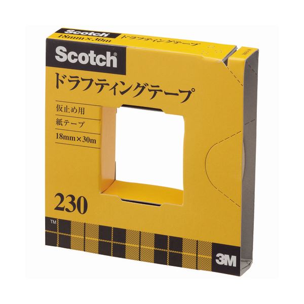 直送・代引不可 （まとめ） 3M スコッチ ドラフティングテープ 230 大巻 18mm×30m 230-3-18 1巻 【×5セット】 別商品の同時注文不可
