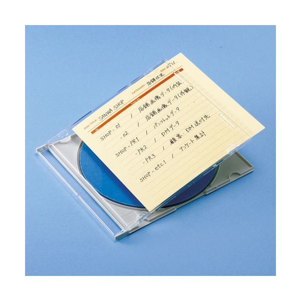 直送・代引不可 (まとめ)サンワサプライ 手書き用インデックスカード(イエロー) JP-IND6Y【×10セット】 別商品の同時注文不可