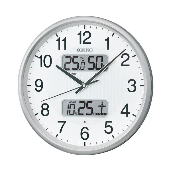 楽天市場】直送・代引不可 セイコークロック セイコー衛星電波掛時計