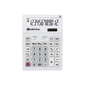 直送・代引不可 (業務用30セット) ジョインテックス 大型電卓 ホワイト K070J 別商品の同時注文不可