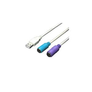 直送・代引不可　（まとめ）変換名人 USB-PS2変換（2分岐） USB-PS2【×10セット】　別商品の同時注文不可