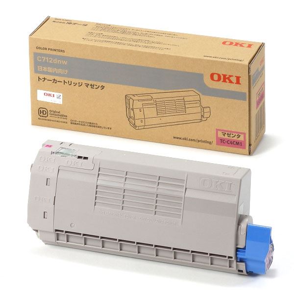 直送・代引不可 【純正品】 OKI TC-C4CM1 トナーカートリッジ マゼンタ 別商品の同時注文不可