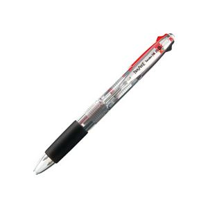 直送・代引不可（まとめ） TANOSEE ノック式油性2色ボールペン（なめらかインク） 0.7mm 1本 【×20セット】別商品の同時注文不可