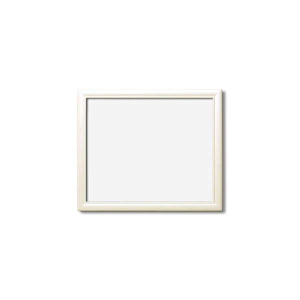 直送・代引不可 デッサン額縁/フレーム 【四ツ切サイズ 424×348mm】 壁掛けひも/アクリル付き 化粧箱入り ホワイト(白) 別商品の同時注文不可