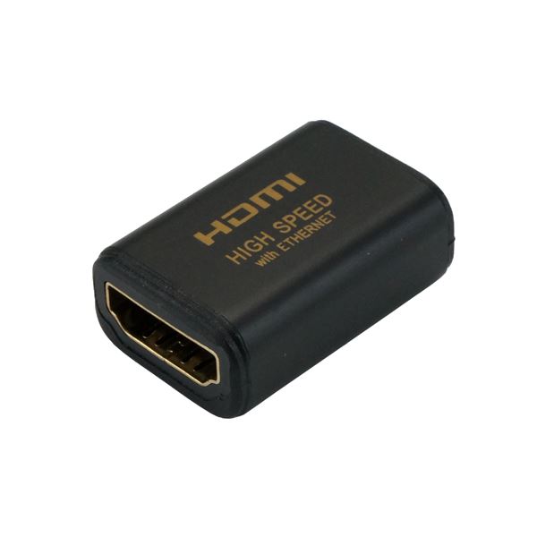 直送・代引不可 （まとめ）HORIC HDMI中継アダプタ ブラック HDMIF-041BK【×10セット】 別商品の同時注文不可