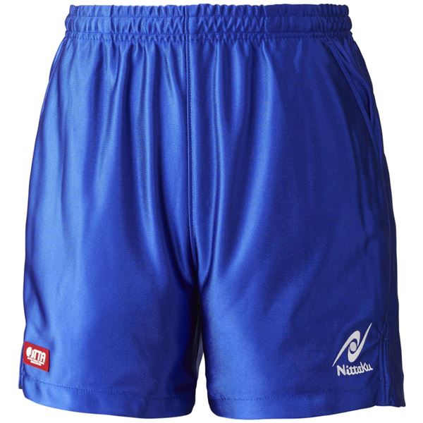直送・代引不可 ニッタク（Nittaku）卓球パンツ RUMISTAR SHORTS（ルミスターショーツ）男女兼用 NW2503 ブルー M 別商品の同時注文不可