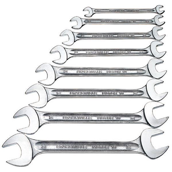 直送・代引不可 STAHLWILLE スタビレー 10/8 両口スパナ セット 96400305 工具 作業工具 ツール DIY 別商品の同時注文不可|測定器・工具のイーデンキ