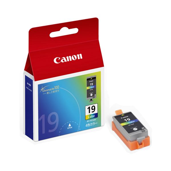 直送・代引不可（まとめ） キヤノン Canon インクタンク BCI-19CLR 1510B001 1個 【×3セット】別商品の同時注文不可