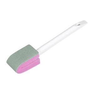 直送・代引不可 トイレブラシ/トイレ掃除用品 【60個セット】 約幅3cm 除菌 おまかせくださいトイレ用柄付き 〔お手洗い レストルーム〕 別商品の同時注文不可