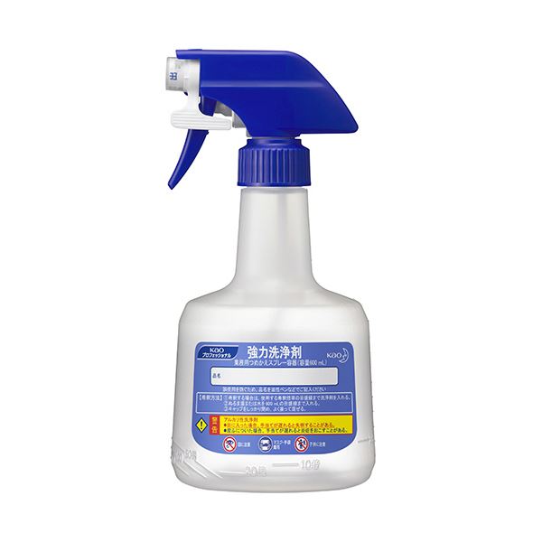 直送・代引不可 （まとめ）花王 強力洗浄剤業務用つめかえスプレー容器 ロック付き 600ml 1個【×10セット】 別商品の同時注文不可