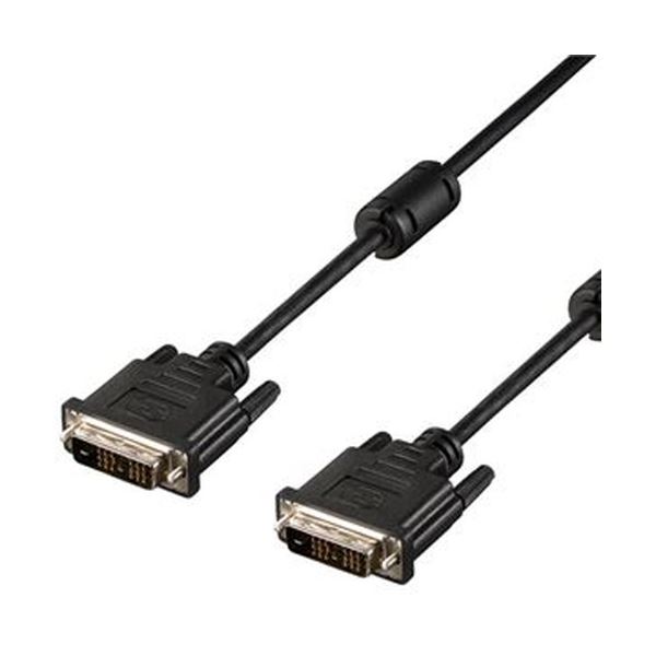 直送・代引不可 （まとめ）バッファロー DVIケーブルシングルリンク DVI-D24pinオス 1.0m BDVS10BK 1本【×10セット】 別商品の同時注文不可