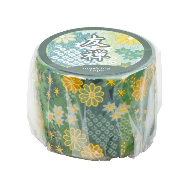 直送・代引不可 （まとめ）エヒメ紙工 友禅マスキングテープ 若草【×20セット】 別商品の同時注文不可