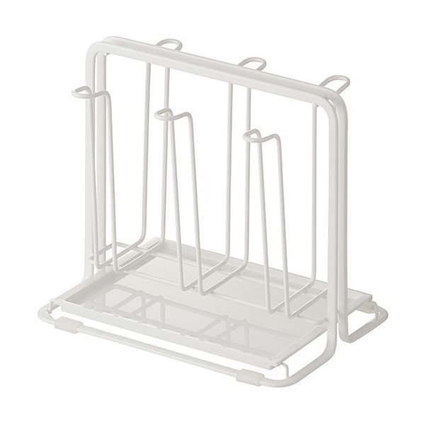 直送・代引不可 〔まとめ〕 グラススタンド コップスタンド 約幅20.3cm 24個セット トレー付き Wコート Nポゼ 水切りラック キッチン シンク 別商品の同時注文不可